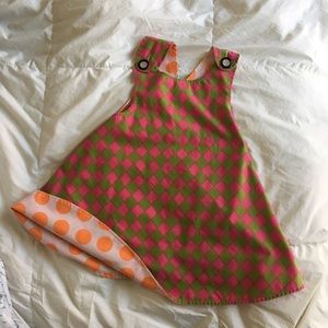 Reversible smock dress